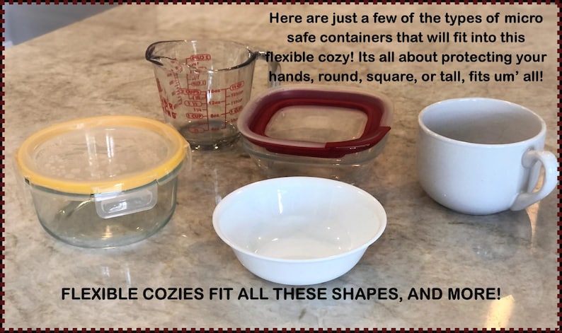 Microwave Bowl Cozy PDF Pattern: Quick Cozy Template, YouTube Video (DIY) image 3