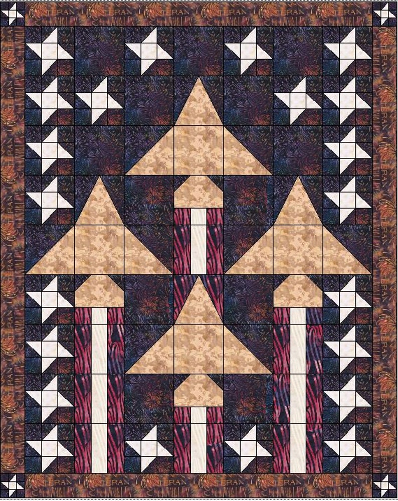 Veterans Quilt with JeTs PDF Pattern/tutorial 2 SIZES included Full size 74x92 & FREE award winning Lap quilt 48x60 to make and donat image 9