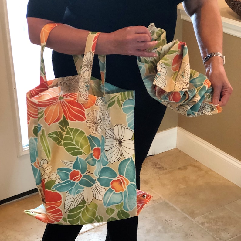 folding market tote