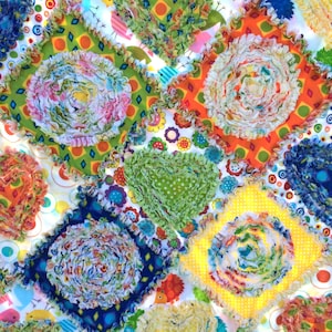 Rag Quilt “Diamonds in the Rough” PDF PATTERN + Free DIY YouTube video ~Lap Quilt -Throw 45” X 56&quot; & large &quot;Blue Diamonds&quot; throw 54&quot; x 64&quot;