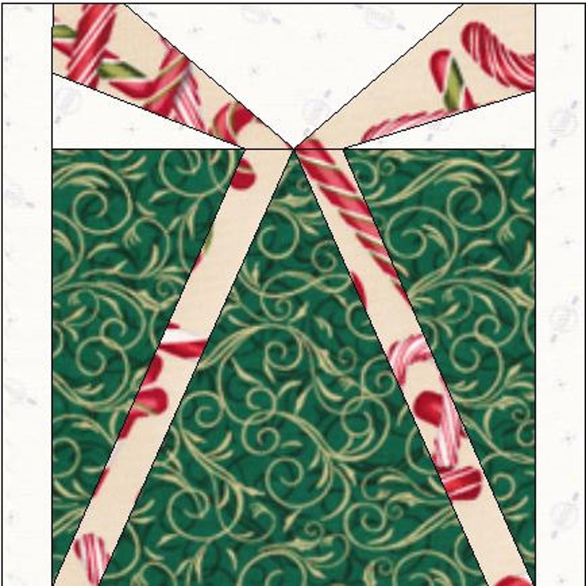Christmas Quilt Pattern Paperpieced Instant Download PDF Etsy