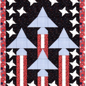 Veterans Quilt With Jets PDF Pattern/tutorial - 2 SIZES Included- Full Size 74"x92" &amp; FREE Award ...
