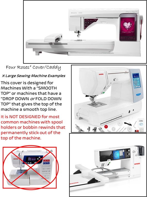 Sewing Machine Cover & Caddy PDF PATTERN/TUTORIAL for Large Drop Down Top  Sewing Machines-perfect to Take to Your Sewing Classes or at Home 