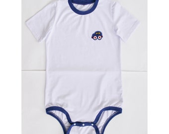 Summer ABDL bodysuit. Put it on a diaper. Big boy overalls. Adult size diaper cover. ABDL clothing.