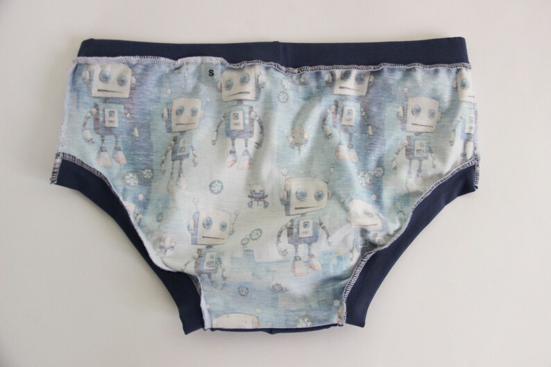 Blue briefs Abdl clothing. Adult baby man underwear. Plus size man briefs. image 7