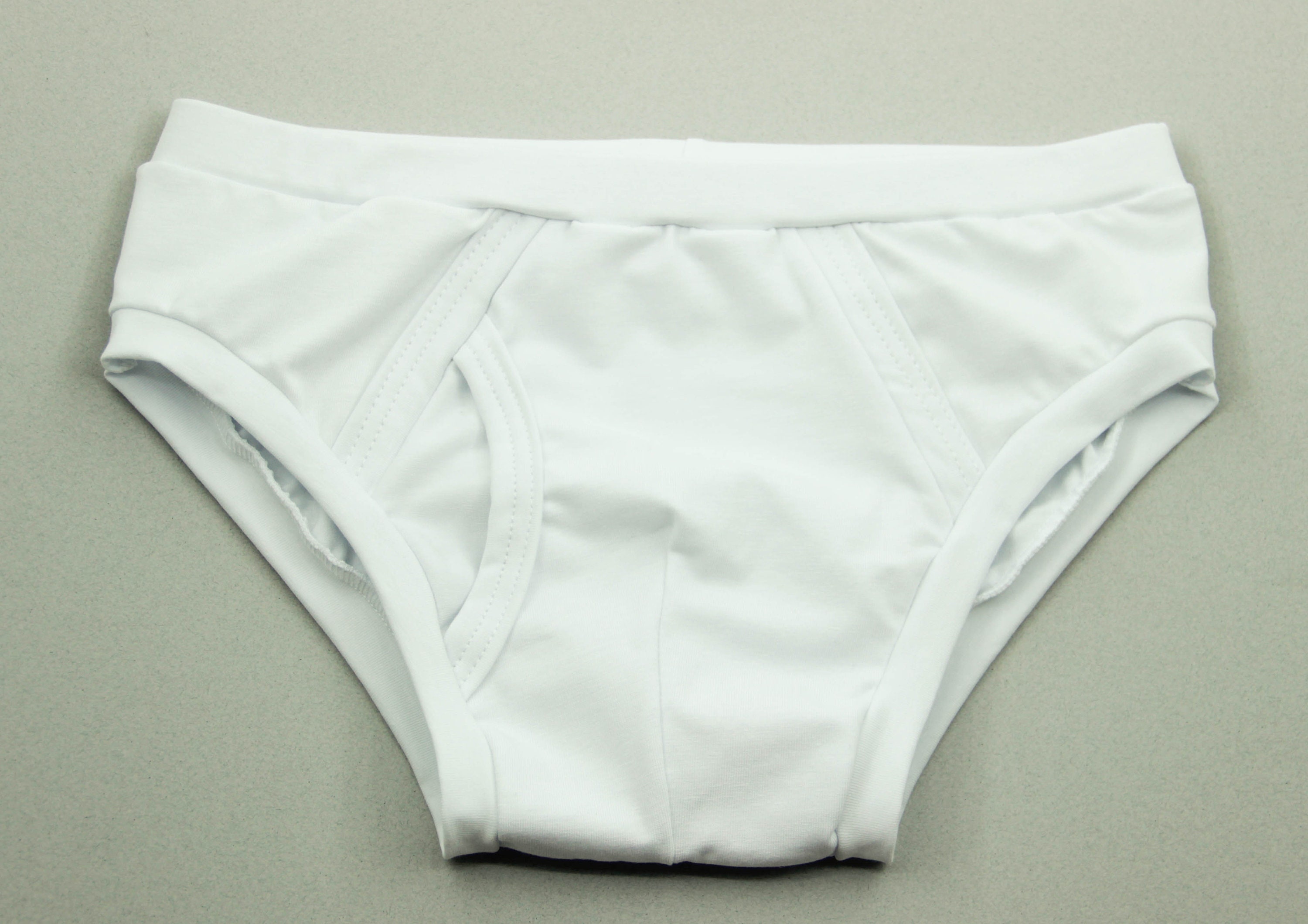 Classic White Men's Briefs. Cotton Handmade Underpants. Plus Size Man Briefs.  -  Israel