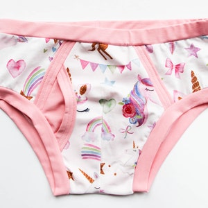 Abdl clothing unicorn briefs. Sissy man underpants.