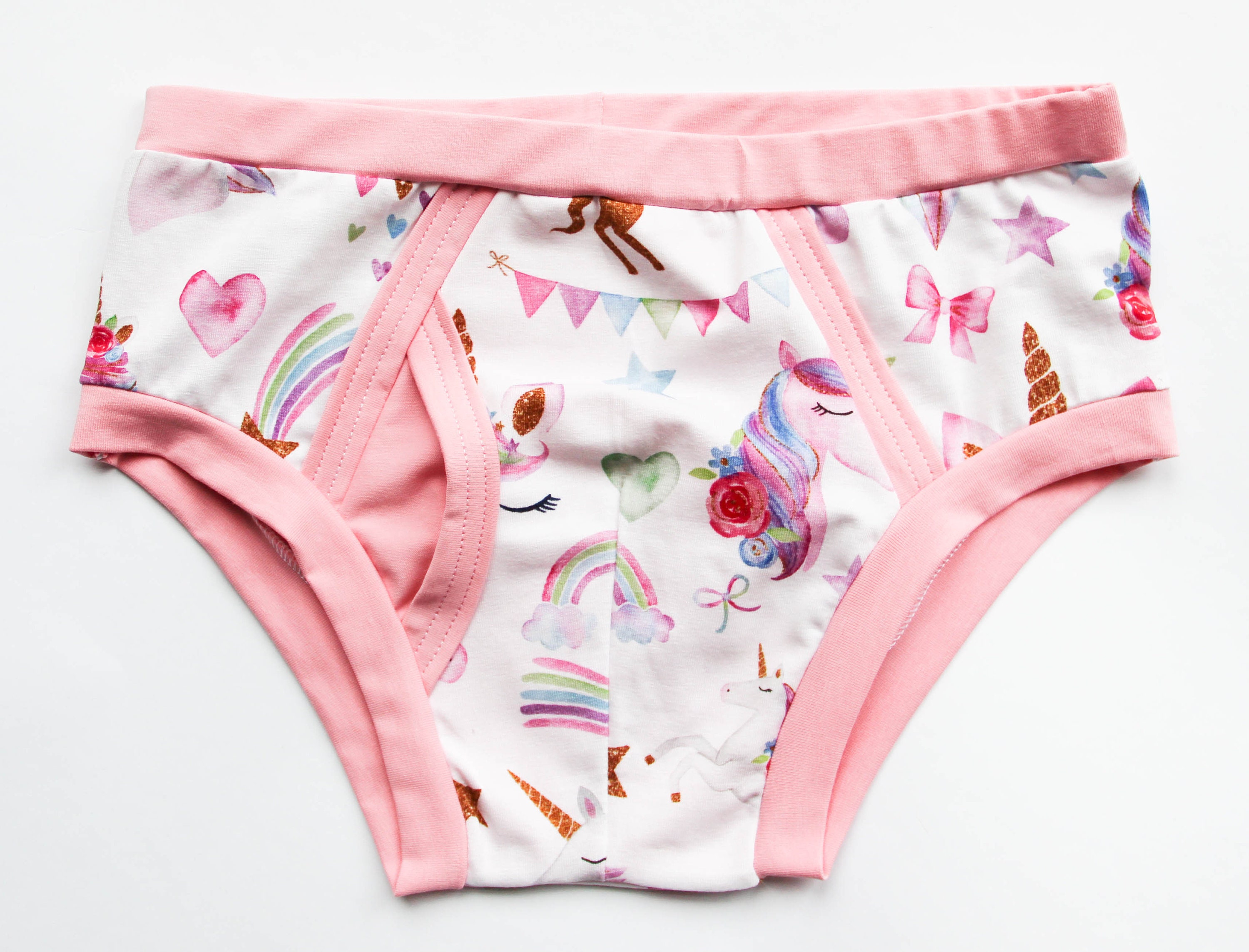 Weird and Wonderful Comfort Hipsters Rainbow Underwear Katie Abey