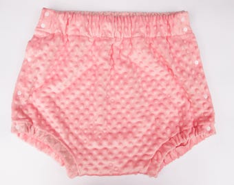 Pink pimply plush Diaper Cover, adult special needs Clothing. Side access