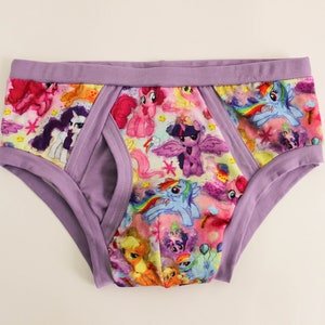 Unicorn ABDL briefs. Big boy underpants. Men's panty Cars. Cotton panty, abdl clothing.