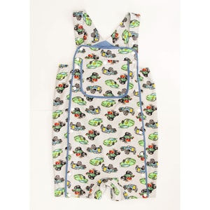 Cars jumpsuit for adult person. Summer overalls for adults. Walking clothes, homewear, for adult baby diaper lovers