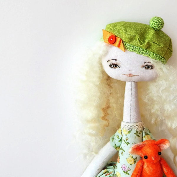 Doll '"My dream of becoming a ballerina" - Art Cloth Doll