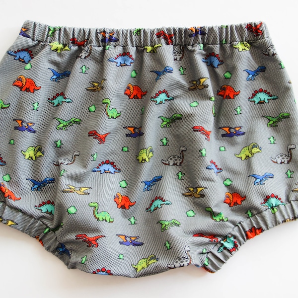 Soft Cotton plain Diaper Covers. ABDL big boy clothing. Dino shorts panty.