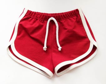 Track shorts for adults. Retro sport shotrs, Vintage style Running Shorts