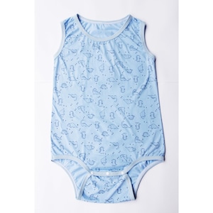 Adult Body with access from below. Put it on a diaper, diaper lover clothes. Summer party suit, sunsuit sleepwear