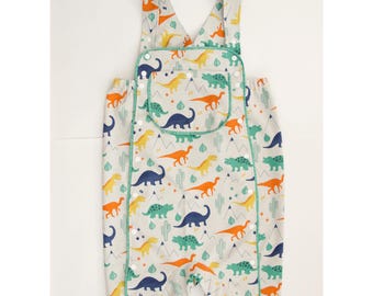 Cute overalls for adults. Dino Walking clothes, homewear, jumpsuit for adult baby diaper lovers