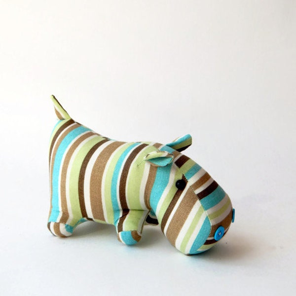 Toy "striped Hippopotamus" - stuffed animal