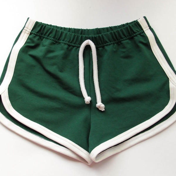 Track shorts for adult boy. Old School Infant. Retro Play Outfit.