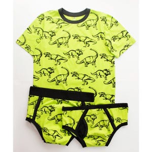 Set of three: T-shirt, briefs and diaper sweatpants. Clothing for an adult diaper lovers