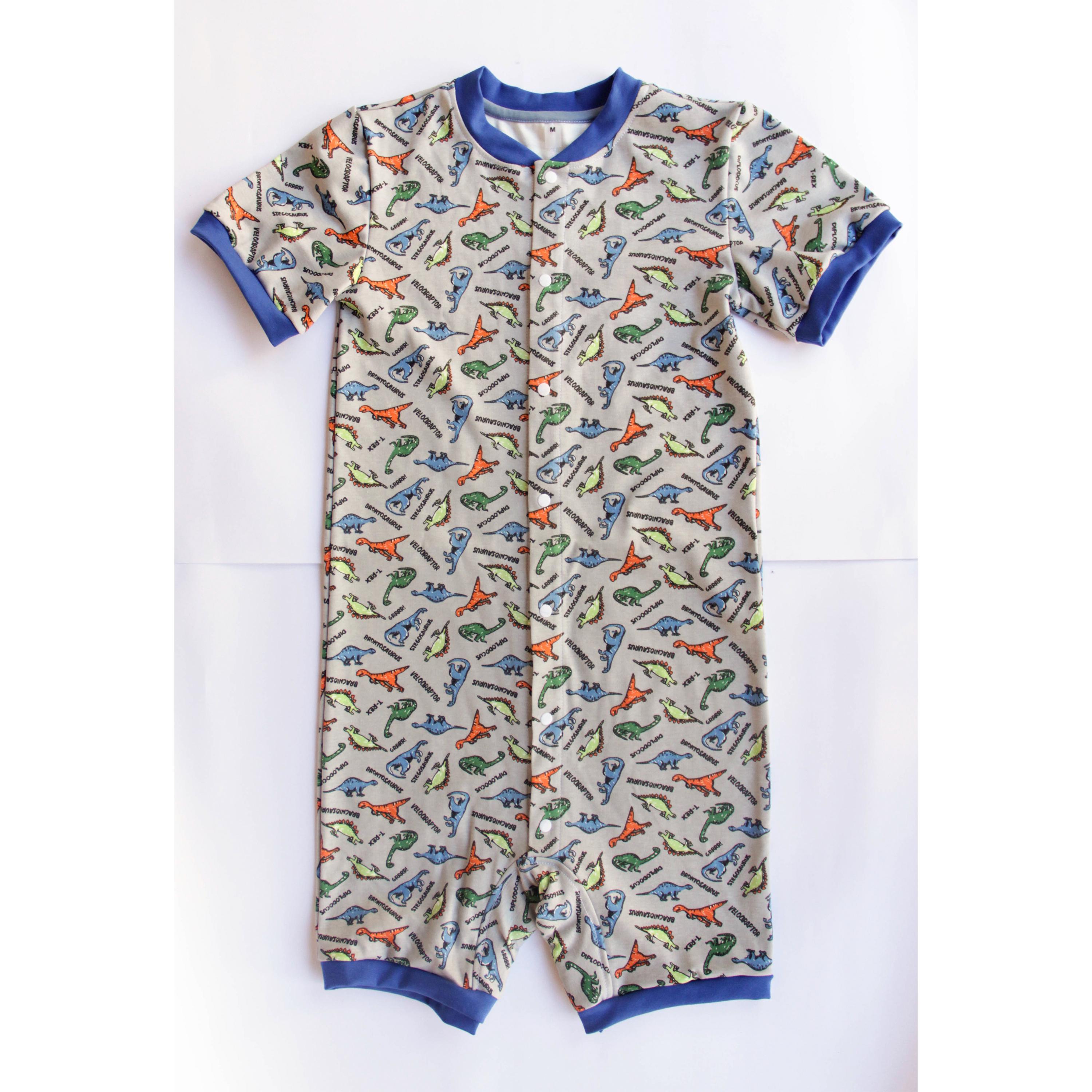 Dino-romper for adult. Jumpsuit for diaper lovers, babycore and age regression style