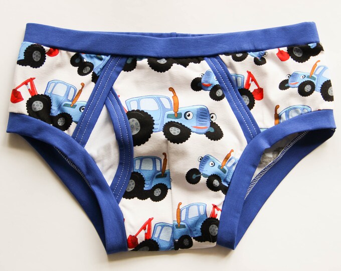 Big Boy Tractor Underwear. Abdl Clothing. Adult Baby Boy. Plus Size Man