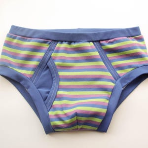 Gestreepte katoenen herenslip: dagelijks ondergoed, grote maten