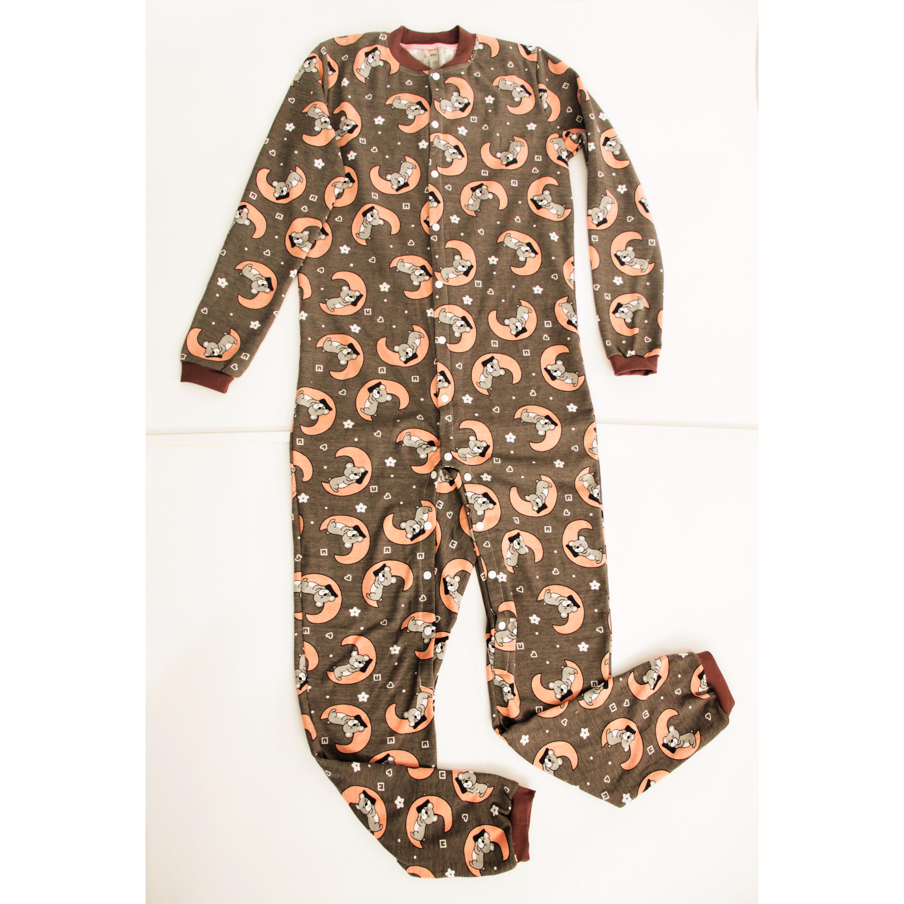 Pajamas Jumpsuits Loungewear Romper whis baby print for adult "moon baby"