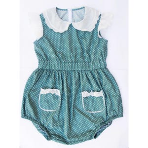 Made to order according to your measurements. Adult polka dot fabric sleeveless bodysuit