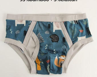Forest ABDL briefs. Big boy underpants. Men's panty. Bamboo panty, abdl clothing.
