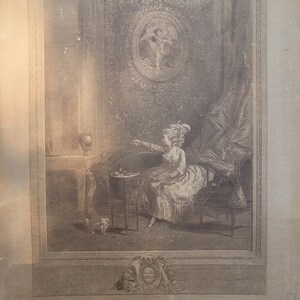 Antique victorian engraved art