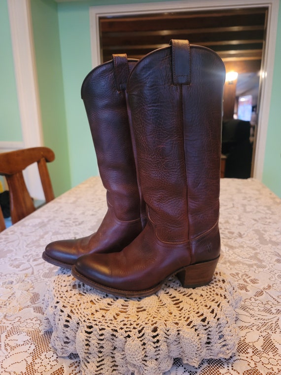 Rare Vintage Frye western boots womens size 8 - image 6