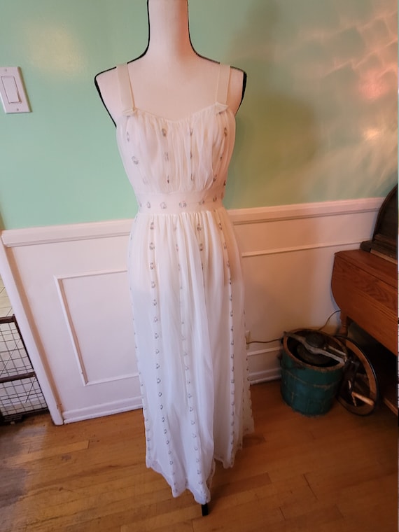 Vintage 1960's/ 1970's style Wedding Gown