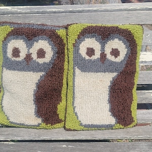 Vintage handmade owl throw pillows