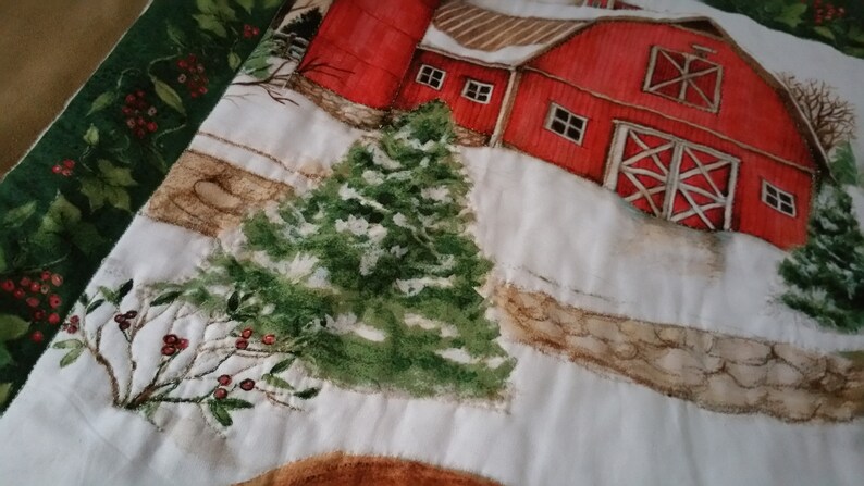 Mother Horse With Colt Baby Quilt Handmade 4 Layer Warm Baby Blanket