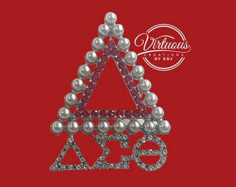 Pin de perla y cristal DST