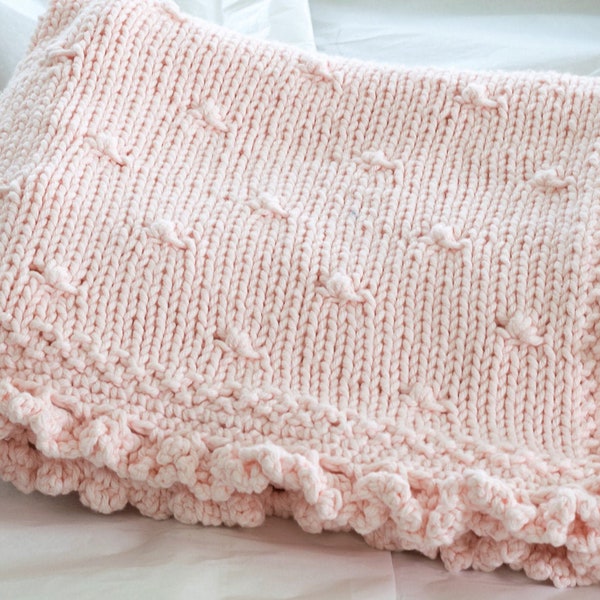 Grace Baby Blanket (Rosebuds & Ruffles)