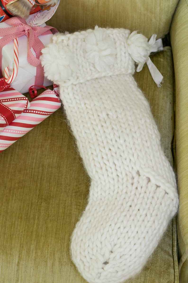 Chunky Christmas Stocking Knit Pattern Etsy UK