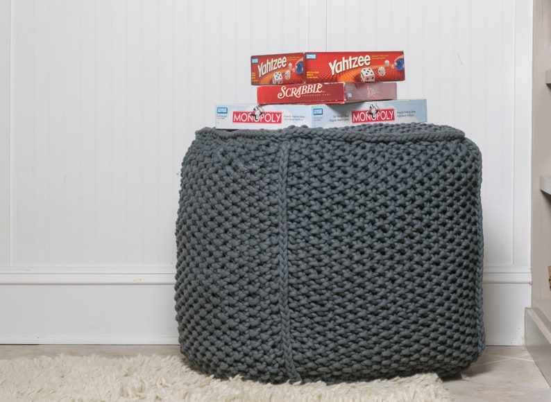 DIY Knit Pouf Pattern image 5