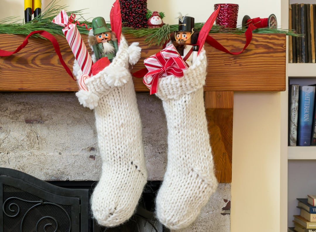Chunky Christmas Stocking Knit Pattern - Etsy
