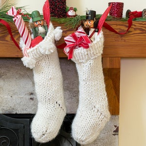 Chunky Christmas Stocking Knit Pattern