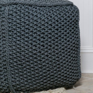 DIY Knit Pouf Pattern image 2