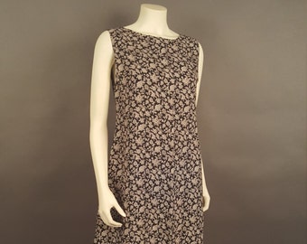Black Floral Shift Dress