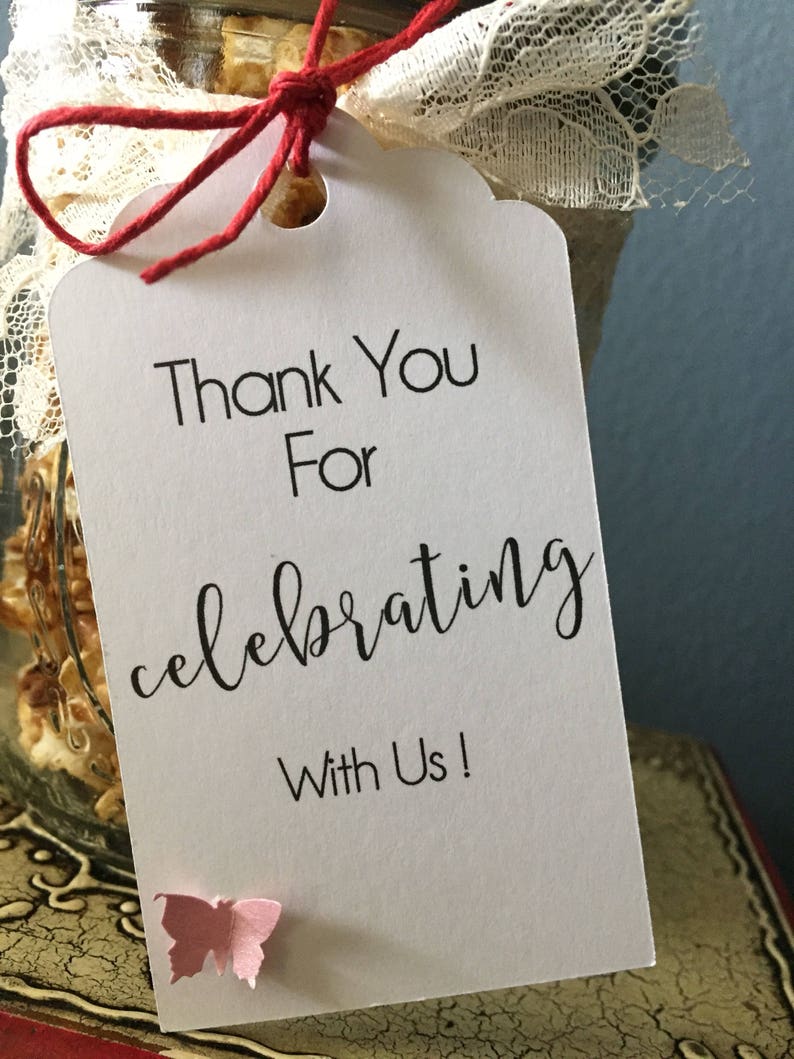 Personalized Gift Tags Personalized Wedding Tags for Party Favors Customizable Thank You Gift Tags