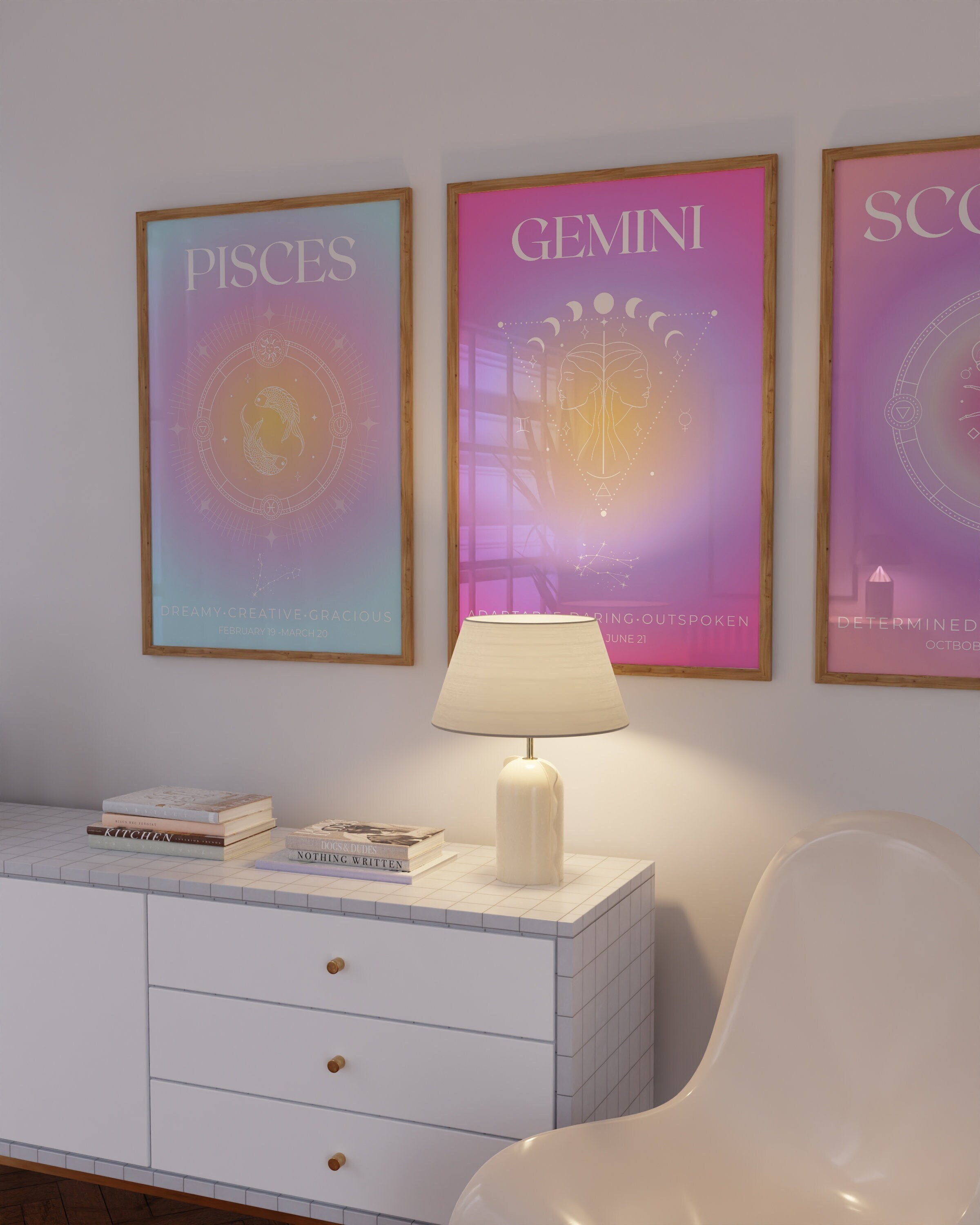 GEMINI Zodiac Wall Art | Printable Wall Art Print Poster| Astrology ...