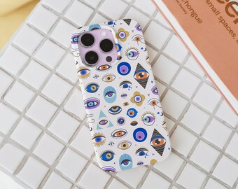 Evil Eye iPhone 14 Case, iPhone 13 12 11 | Witchy Phone Case | Nazar Hamsa Envy Eye Trendy Spiritual Aesthetic Tough Phone Cases