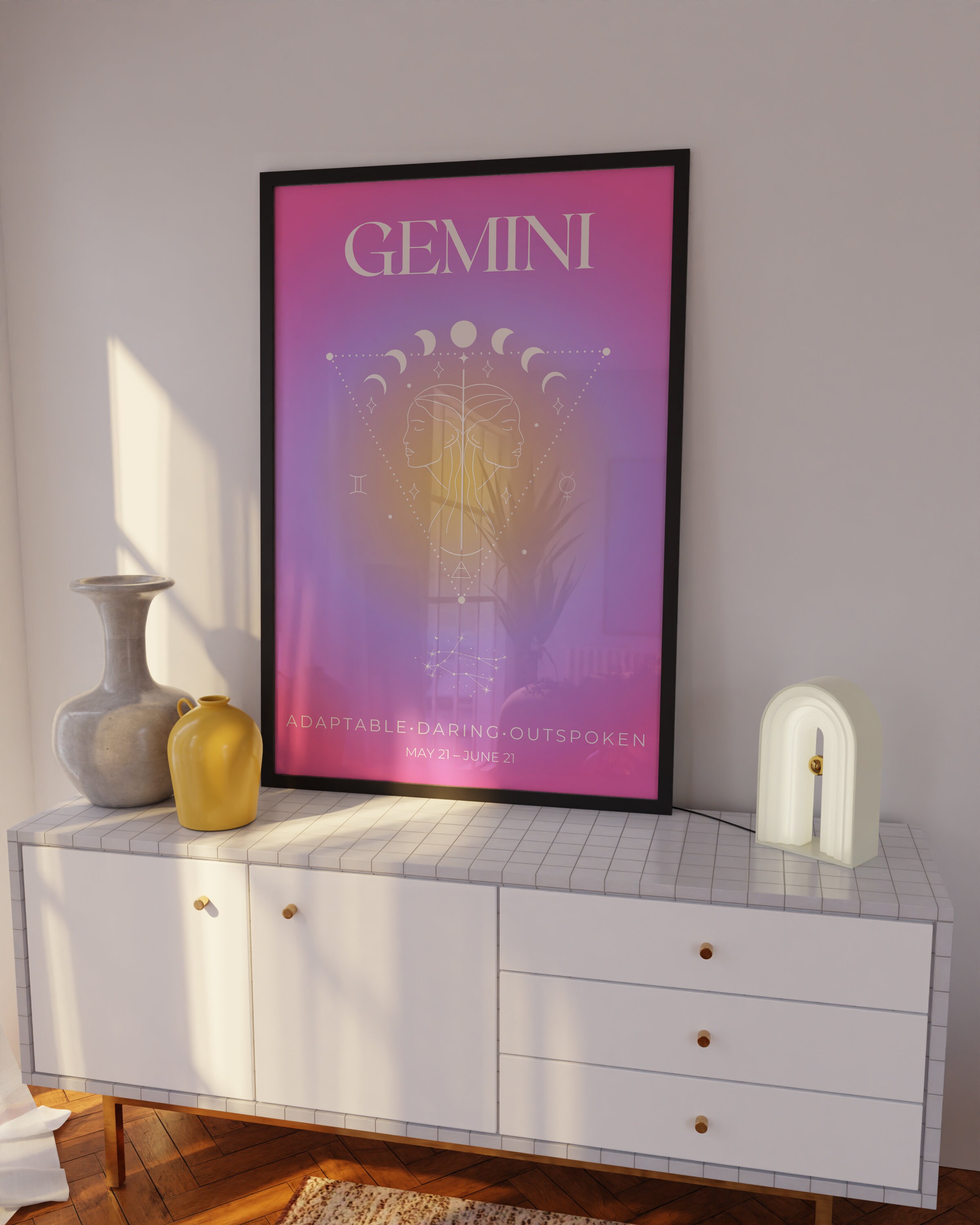 GEMINI Zodiac Wall Art | Printable Wall Art Print Poster| Astrology ...