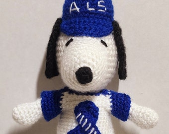 Peanuts Activist Snoopy Inspired Crochet Doll/Figure/Plush