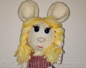 Rosie Rosy (Topo Gigio) Inspired Crochet Doll/Figure/Plush