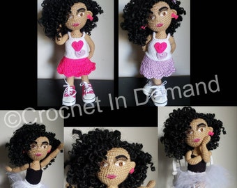 Customizable OOAK 15 inch Crochet Doll