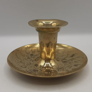 Französischer Vintage Kerzenhalter aus Messing,